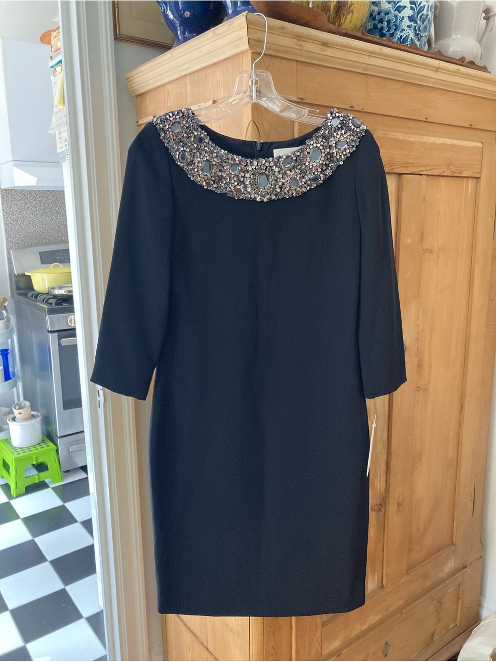 Marchesa Black Silk Dress